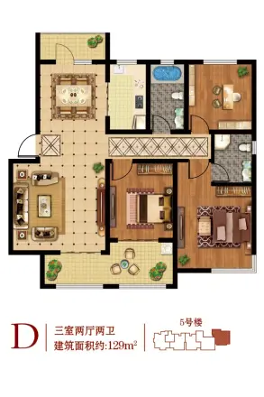 仕嘉华府户型图