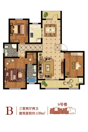 仕嘉华府户型图