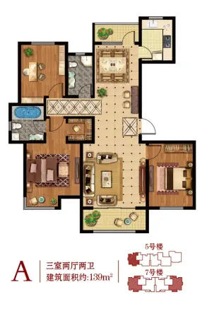 仕嘉华府户型图