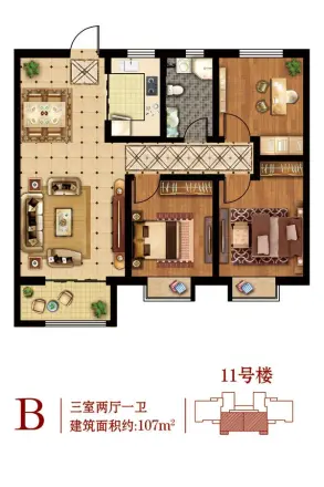 仕嘉华府户型图