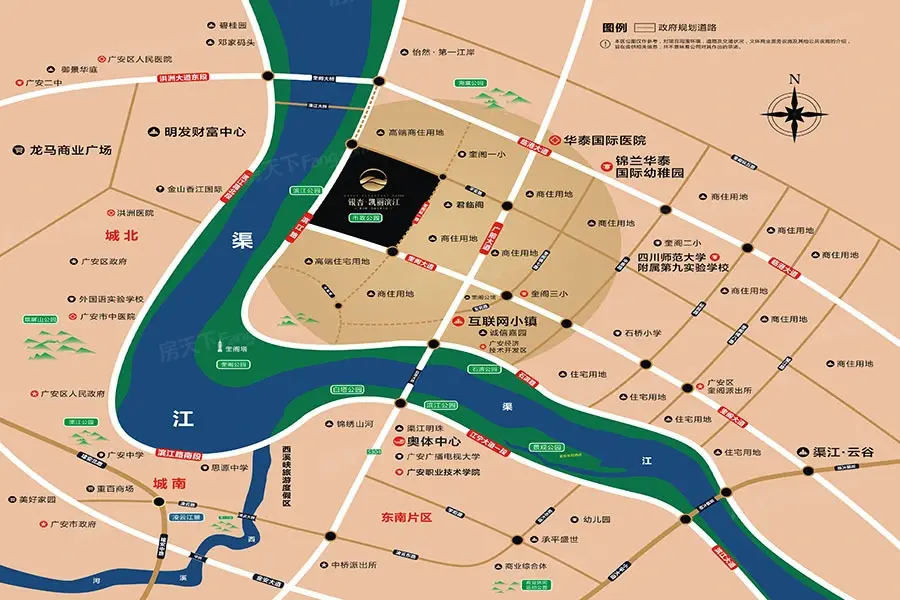 银杏·凯丽滨江交通图