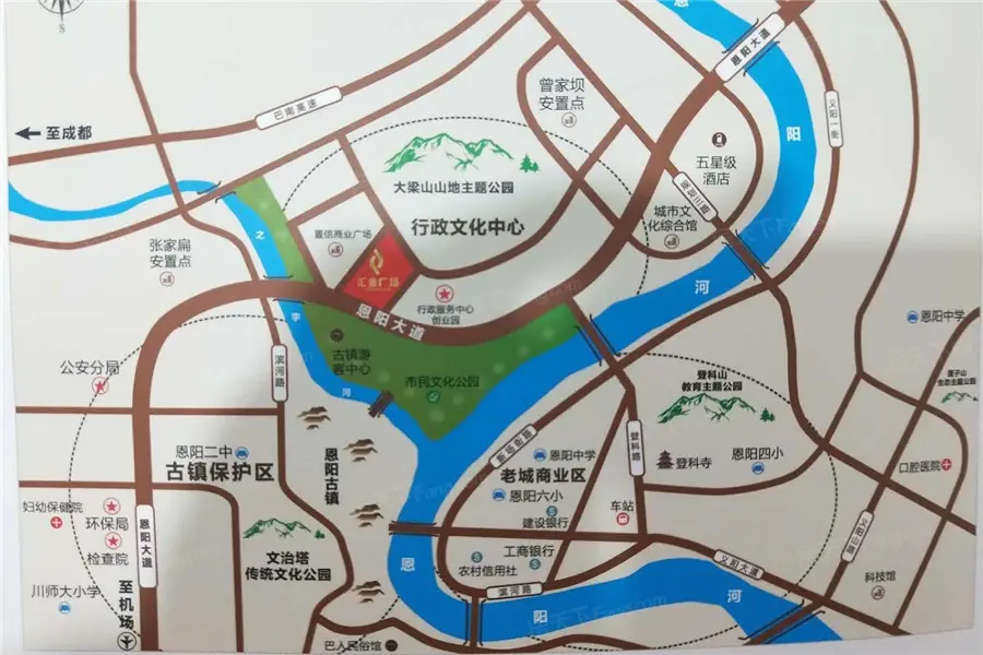 汇金广场交通图