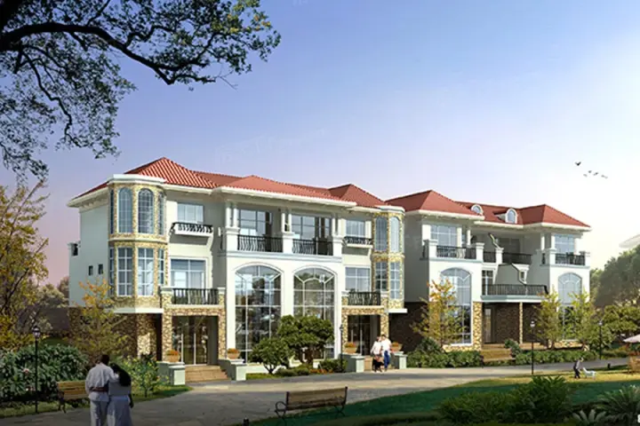 鹿茵华庭别墅外景效果图