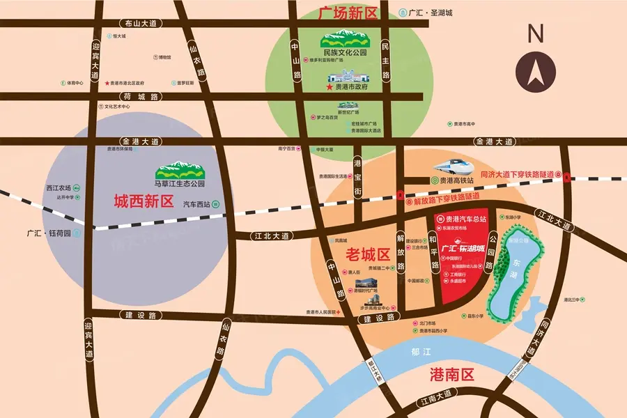 广汇·东湖城交通图