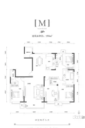 沽上江南槿棠4室2厅1厨3卫建面196.0㎡