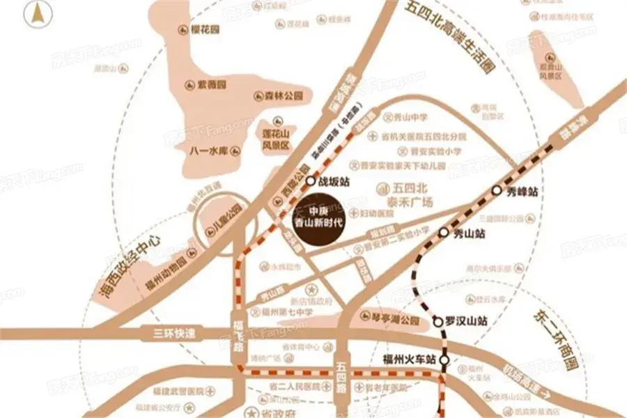 中庚·香山新时代交通图