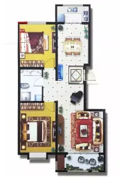诚品·幸福城2室2厅1厨1卫建面102.0㎡