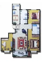 诚品·幸福城3室2厅1厨1卫建面128.0㎡