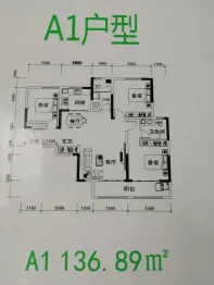 幸福里3室2厅1厨2卫建面136.89㎡