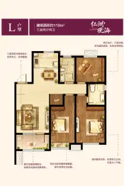 仁洲观海3室2厅1厨2卫建面119.0㎡