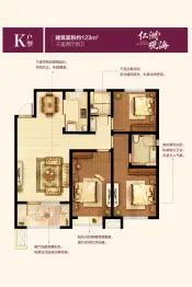 仁洲观海3室2厅1厨2卫建面123.0㎡