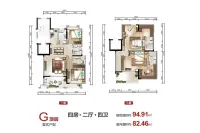合欢洋房顶层复式G户型