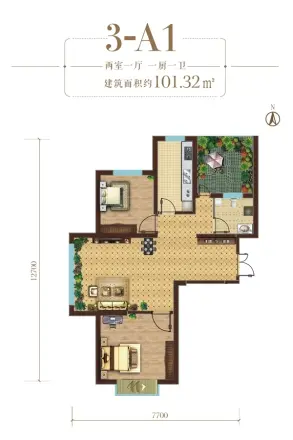 天佑嘉州润园户型图
