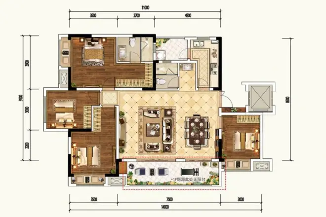 领地天府蘭台户型图