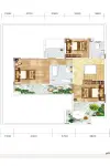 213平4室2厅4卫合院二层