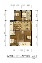 中庚·香山新时代4室2厅1厨2卫建面126.0㎡