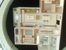 西区 泽科空港中心二房85万