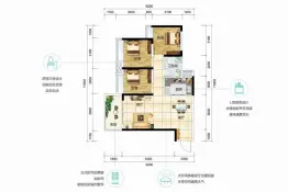 长通·熙园3室2厅1厨1卫建面88.18㎡