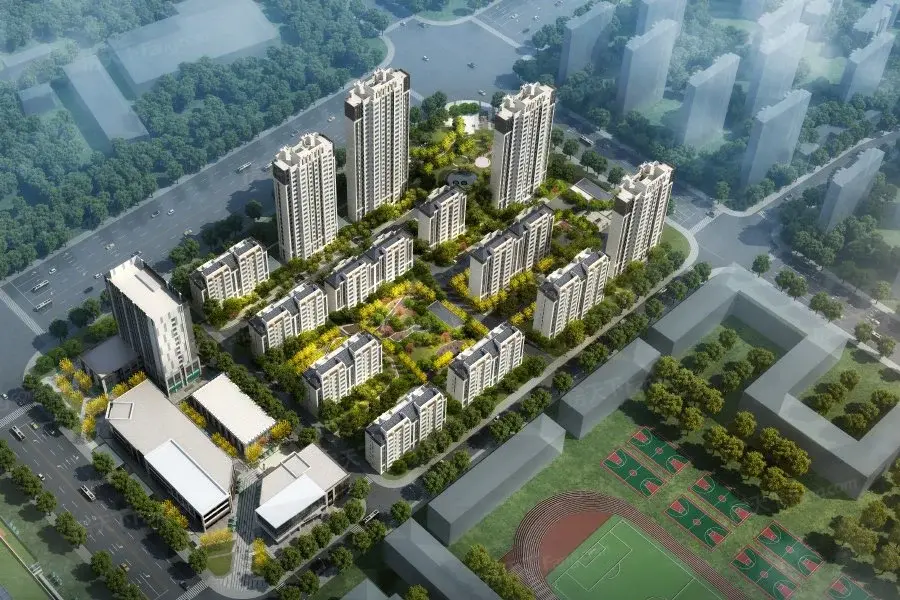 金地自在城效果图