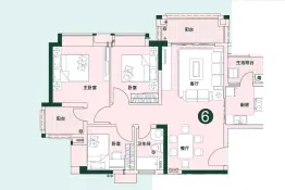 中森茗苑3室2厅1厨1卫建面85.55㎡
