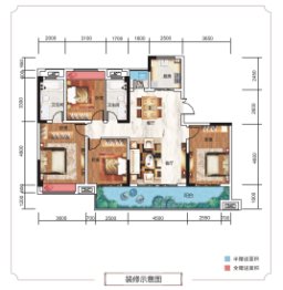 天立·澜悦府4室2厅1厨2卫建面148.12㎡