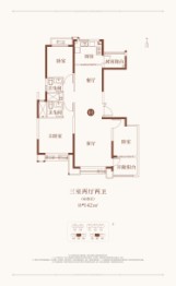 西安恒大悦龙台3室2厅1厨2卫建面142.0㎡