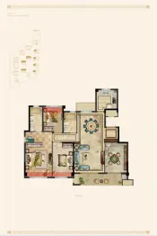 石榴玉兰湾4室2厅1厨2卫建面137.0㎡