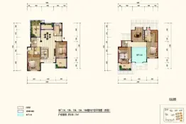 正得格林兰锦5室2厅1厨2卫建面106.0㎡
