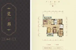 龙玺湾4室2厅1厨2卫建面133.37㎡