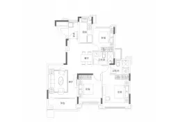 南京恒大养生谷3室2厅1厨2卫建面118.0㎡
