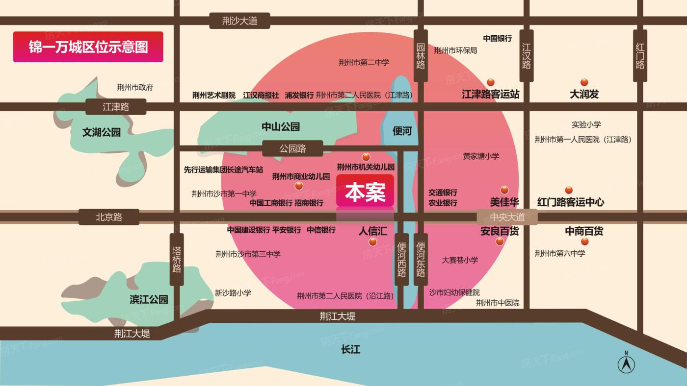 锦一万城交通图
