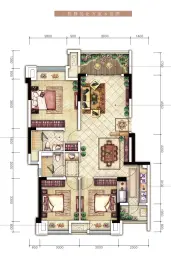 云山晓商铺3室2厅1厨2卫建面105.0㎡