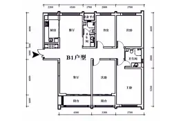 盛达公馆4室2厅1厨2卫建面189.0㎡