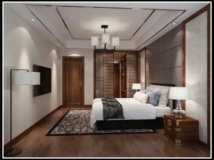 中式风格-136平米三居室-装修样板间