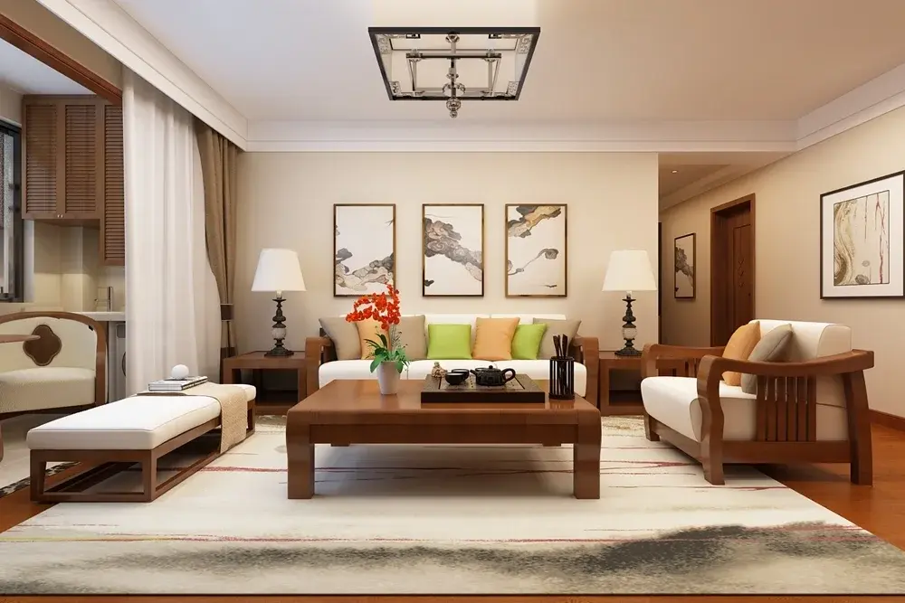 东城逸家140平简约中式装修效果图