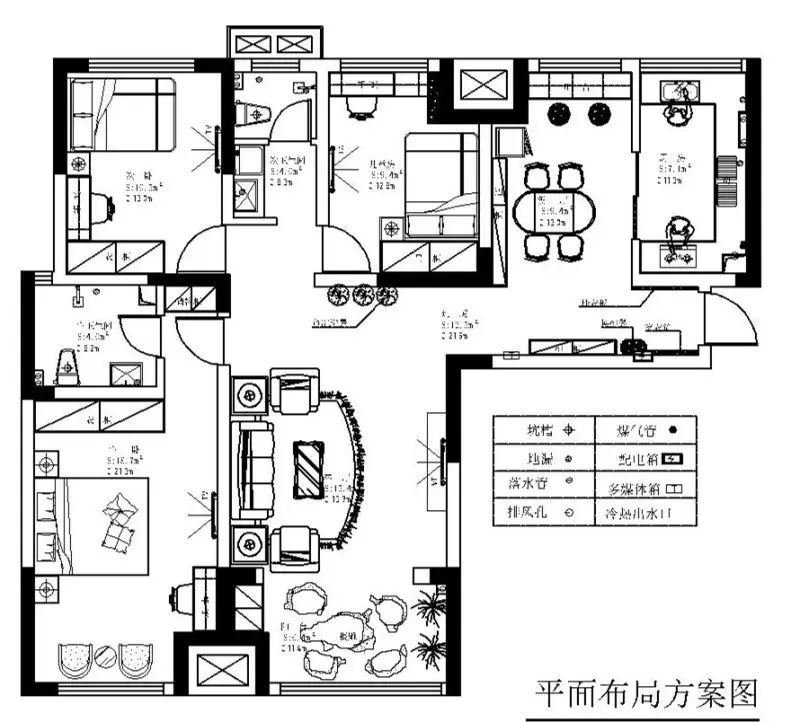 正商瑞钻三室两厅简欧风格