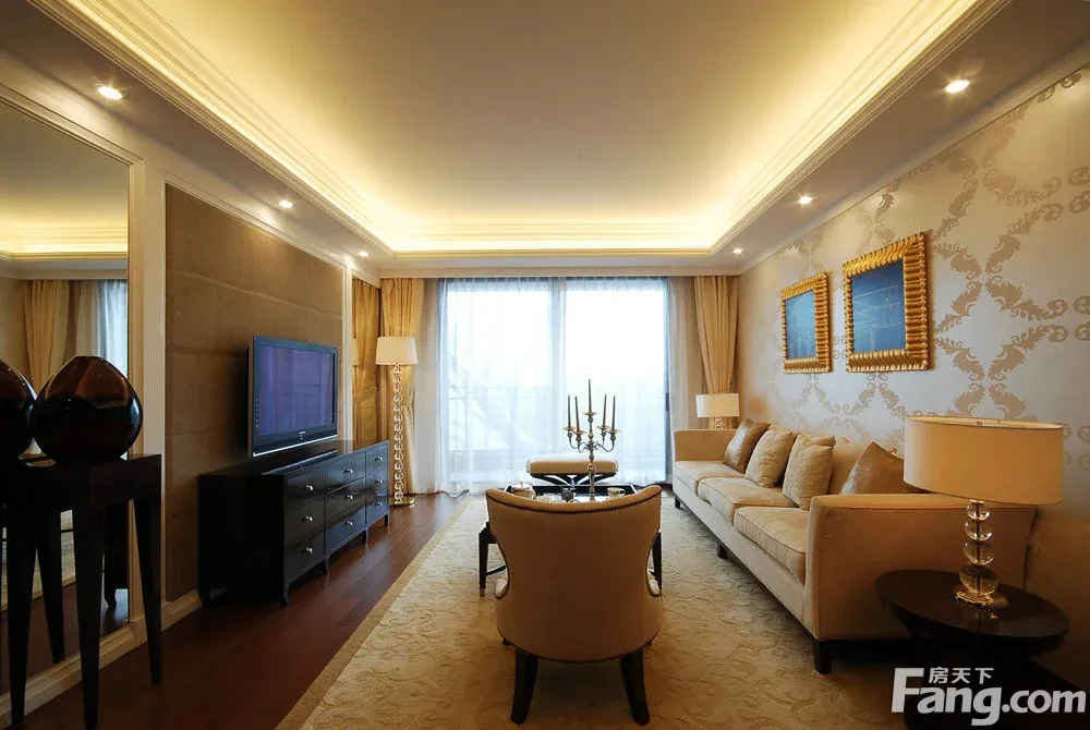 华庭装饰-101平-欧式风格