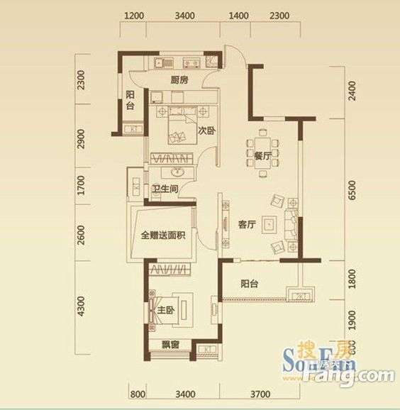 保利中央公馆-90平现代简约