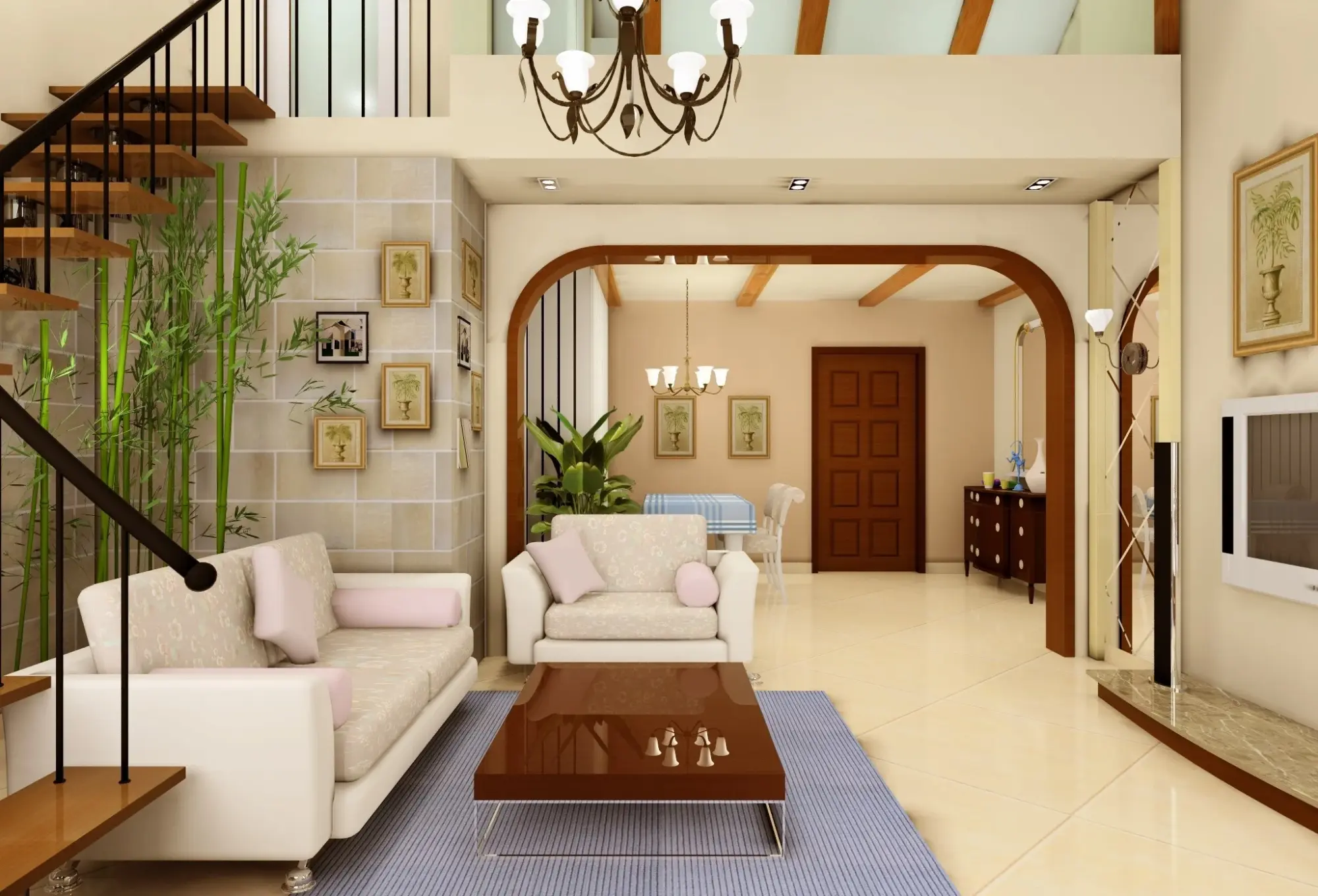 顺驰领海美式乡村风格-减法原则装修案例