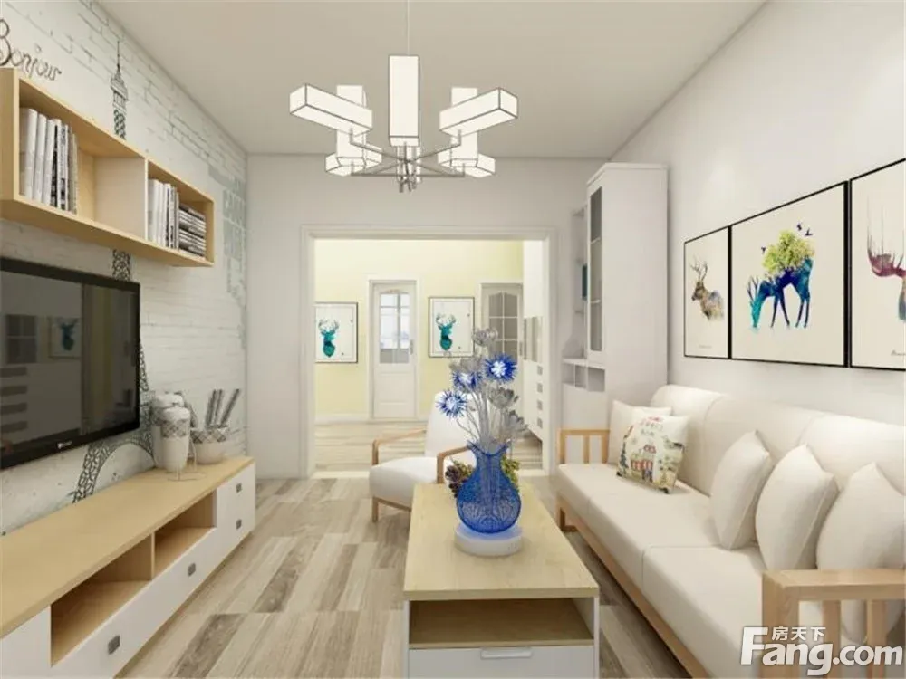 力天装饰和平紫光苑两居室现代