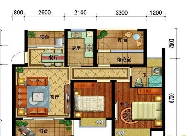 90后教你如何用8万元装修出73.55平米的房子！-长水航城装修